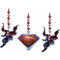 Recortes Colgantes De Superman De Danglers Hallmark, 3 Unidades, Decoración Para Fiestas