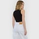 thumbnail image 2 of Polera Mujer Sin Mangas Crop Negro Corona, 2 of 5