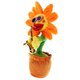 thumbnail image 2 of bailando juguete cantando girasol musical felpa peluche planta juguetes hojas de naranja, 2 of 5
