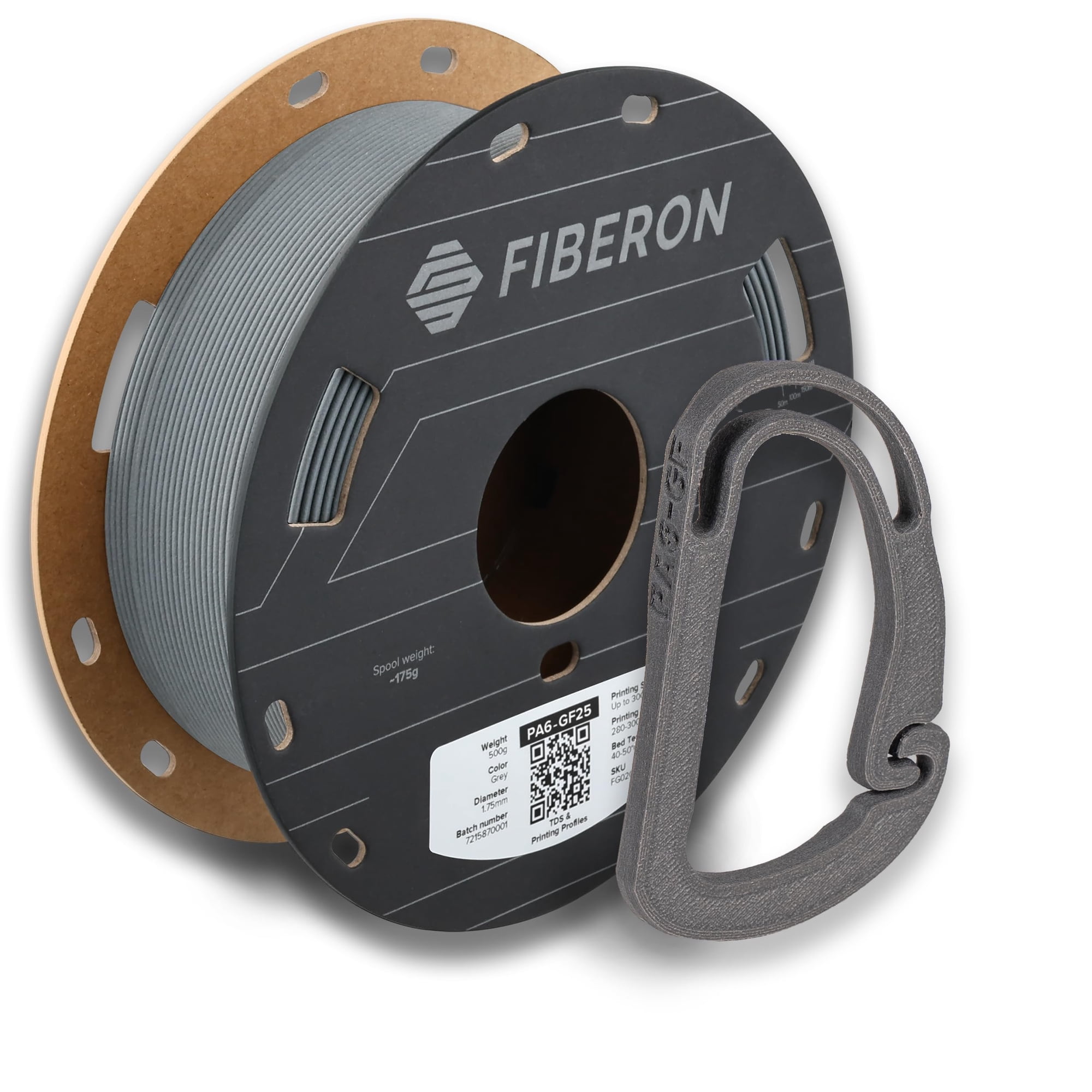 Filamento De Impresión 3d Polymaker Fiberon Pa6-gf Nylon 1.75 Mm