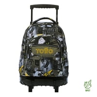 Totto - Mochila Escolar Con Ruedas Bomper Renglon Baski