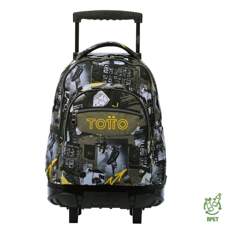 Totto - Mochila Escolar Con Ruedas Bomper Renglon Baski