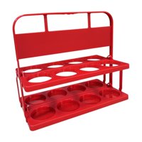 Ioensy - Portabotellas Reutilizable Para Fútbol, Ideal Para Viajes, Camping Y Bar, Color Rojo