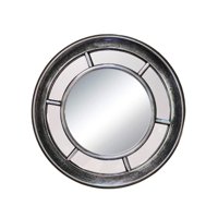 Vgo - Espejo Red. 40 Cm Diam. Color Silver Mat