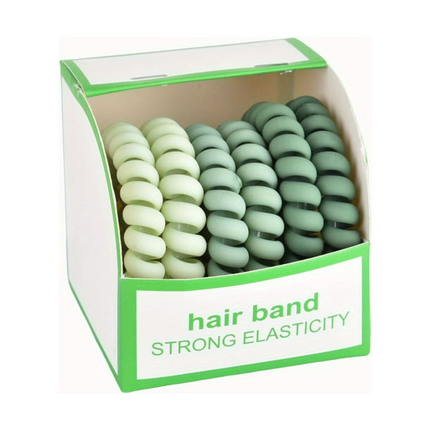 6-Pack of High Elasticity Hair Rings for Women - Solid Color Hair Ties for Everyday Headwear