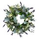 thumbnail image 1 of Guirnalda De Eucalipto Puerta De Entrada De Guirnalda De Jardín Decoración De Patio Con Flor Blanca, 1 of 5