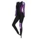thumbnail image 3 of Traje De Neopreno Para Mujer Traje De Buceo De Una Pieza Piel De Buceo Para Piragüismo Morado M, 3 of 5