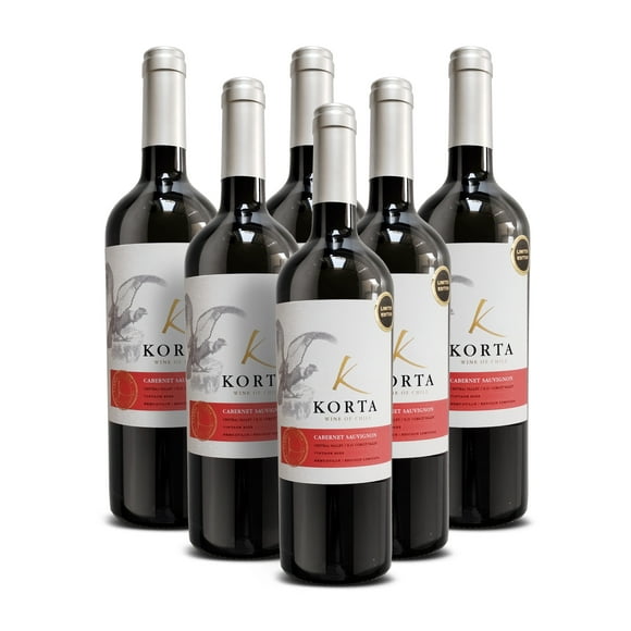 Vino Semi sweet Cabernet Sauvignon, 6 unidades