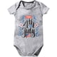 thumbnail image 1 of Conjunto de verano para gatear de manga corta para niños y niñas, color liso, con estampado del Día de la Independencia, de 0 a 24 meses, abrigado y térmico para bebé niña (gris A, 12-18 meses), 1 of 3