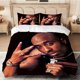 thumbnail image 1 of 3pcs Two Pac Classic Gesture Iconic Themed Pattern Print 100% Polyester Three-Piece Bedding Set, 1 of 1