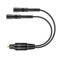 Magideal - Divisor De Audio Digital, Extensión De Cable De Alimentación Para Altavoces, Portátil, Transmisión Estable, Carcasa Universal De Pvc, Cable De Audio D