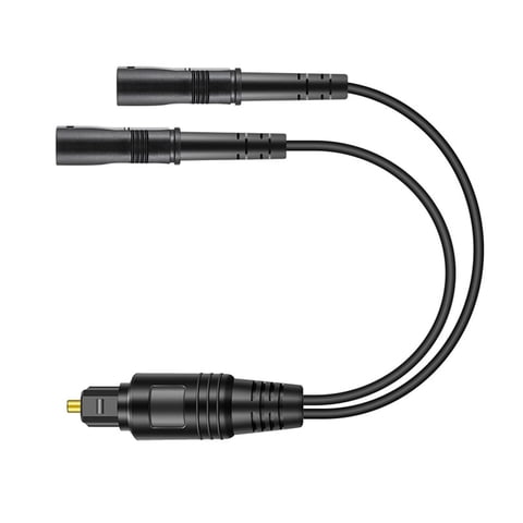 Magideal - Divisor De Audio Digital, Extensión De Cable De Alimentación Para Altavoces, Portátil, Transmisión Estable, Carcasa Universal De Pvc, Cable De Audio D