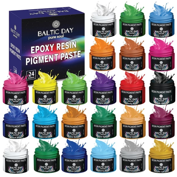 Set de 24 colores de pasta de pigmento epóxico BALTIC DAY 10 g/unidad