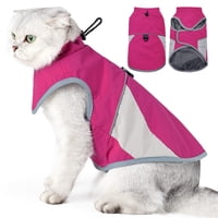 Xusx111 - Chaqueta De Perro/Gato Al Aire Libre Actividades Interiores Impermeable A Prueba De Viento Perro Reflectante Tiempo Frío Chaleco De Abrigo De Invierno Otoño Ropa Para Mascotas Pequeño Medio
