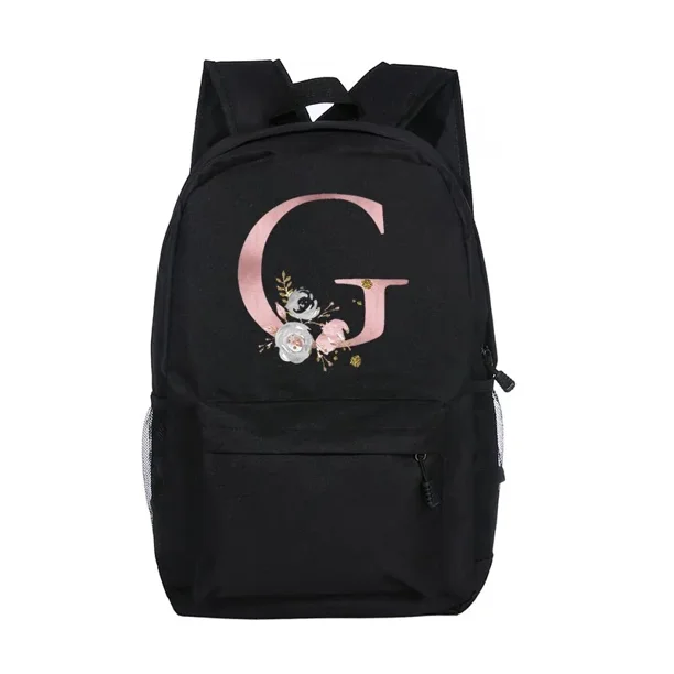 Personalized Girls School Bags Custom Letter with Name Print Backpack Kindergarten Children Schoolbag Teenage Kids Daypack Gifts