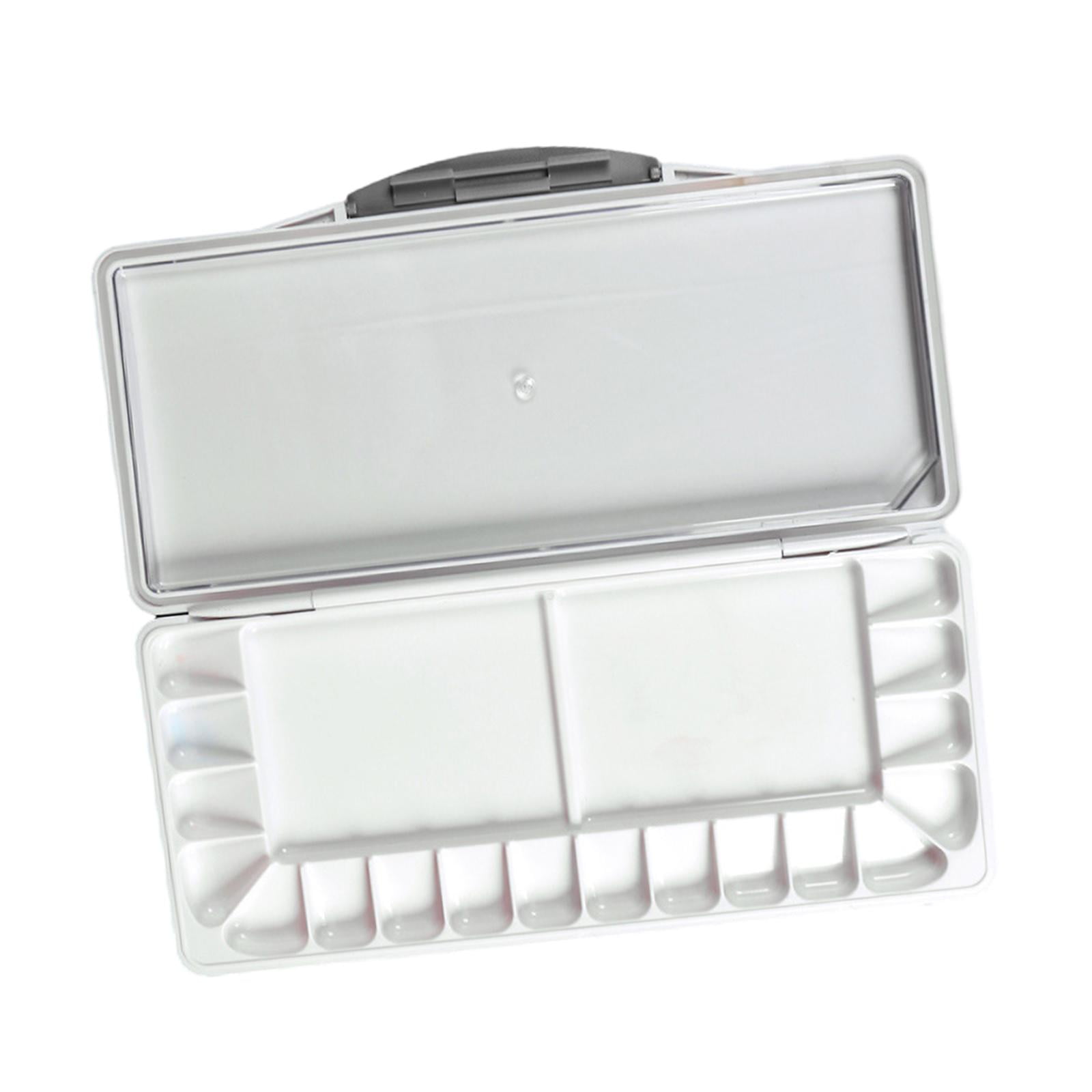 Magideal - Paleta De Acuarela Paleta De Pintura Caja De Pintura Vacía Para Principiantes De Gran Capacidad Paleta De Pintura De Viaje Paleta De Mezcla De Gouache 18 Pozos