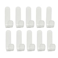 Magideal - 10 Uds Ganchos De Pared Gancho De Puerta Estante De Almacenamiento Organizador Gancho Colgador Sin Perforación Llavero Gancho Puerta Bolsa Cocina Dorm