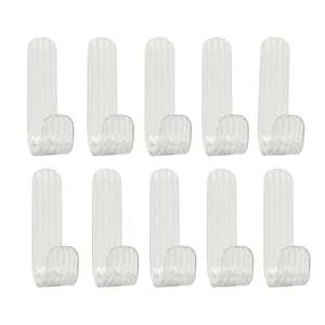 Magideal - 10 Uds Ganchos De Pared Gancho De Puerta Estante De Almacenamiento Organizador Gancho Colgador Sin Perforación Llavero Gancho Puerta Bolsa Cocina Dorm