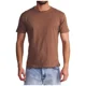 thumbnail image 1 of Polera Hombre Manga Corta Lisa Logo Bordado Café Ellus, 1 of 3