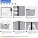 thumbnail image 5 of Puerta con mosquitera magnética: malla de fibra de vidrio reforzada y duradera, se adapta a puertas de 91 x 210 cm. Marco completo con velcro, manos libres y bucle de gancho para mantener alejados a l, 5 of 7
