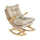 thumbnail image 3 of Silla Mecedora Coquette Con Apoya Brazo Beige Felpa, 3 of 3