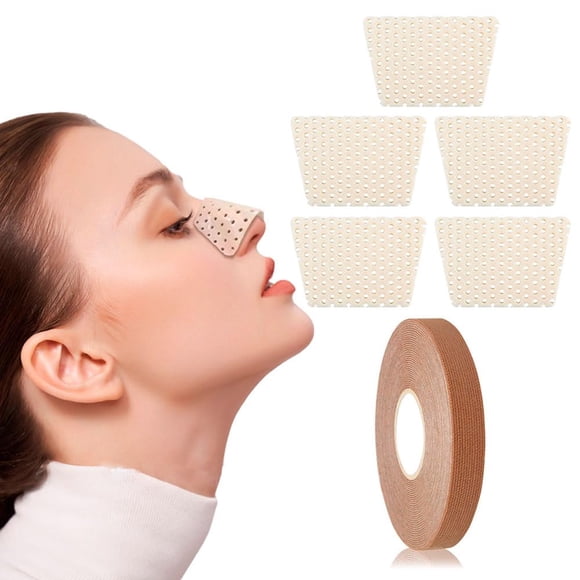 Férula nasal CZMZHF 4 cm x 4 cm, pack de 3 + cinta facial
