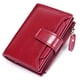 thumbnail image 2 of Mujeres Cuero Pequeño Bloqueo Bifold Cremallera Bolsillo Cartera Señoras Tarjeta Ranuras Bolso Bolsillo Cartera Cartera Caso Bolso Con Ventana De Identificación (rojo), 2 of 3