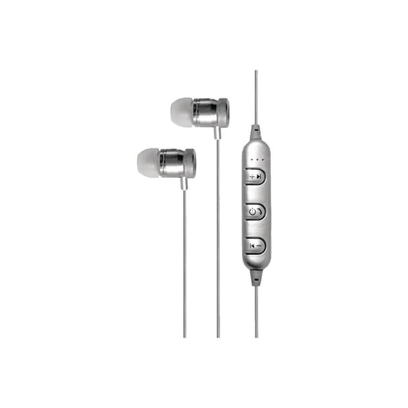 Audífonos Bluetooth In ear Metallic Silver (bb487)