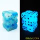 thumbnail image 5 of Juego de dados Bescon Icy Rocks, bicolor, brillante, D6, 16 mm, Icy Rocks, 5 of 8