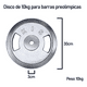 thumbnail image 2 of Disco Preolímpico 10kg Cromado Pesas Profesional Con Agarres, 2 of 6