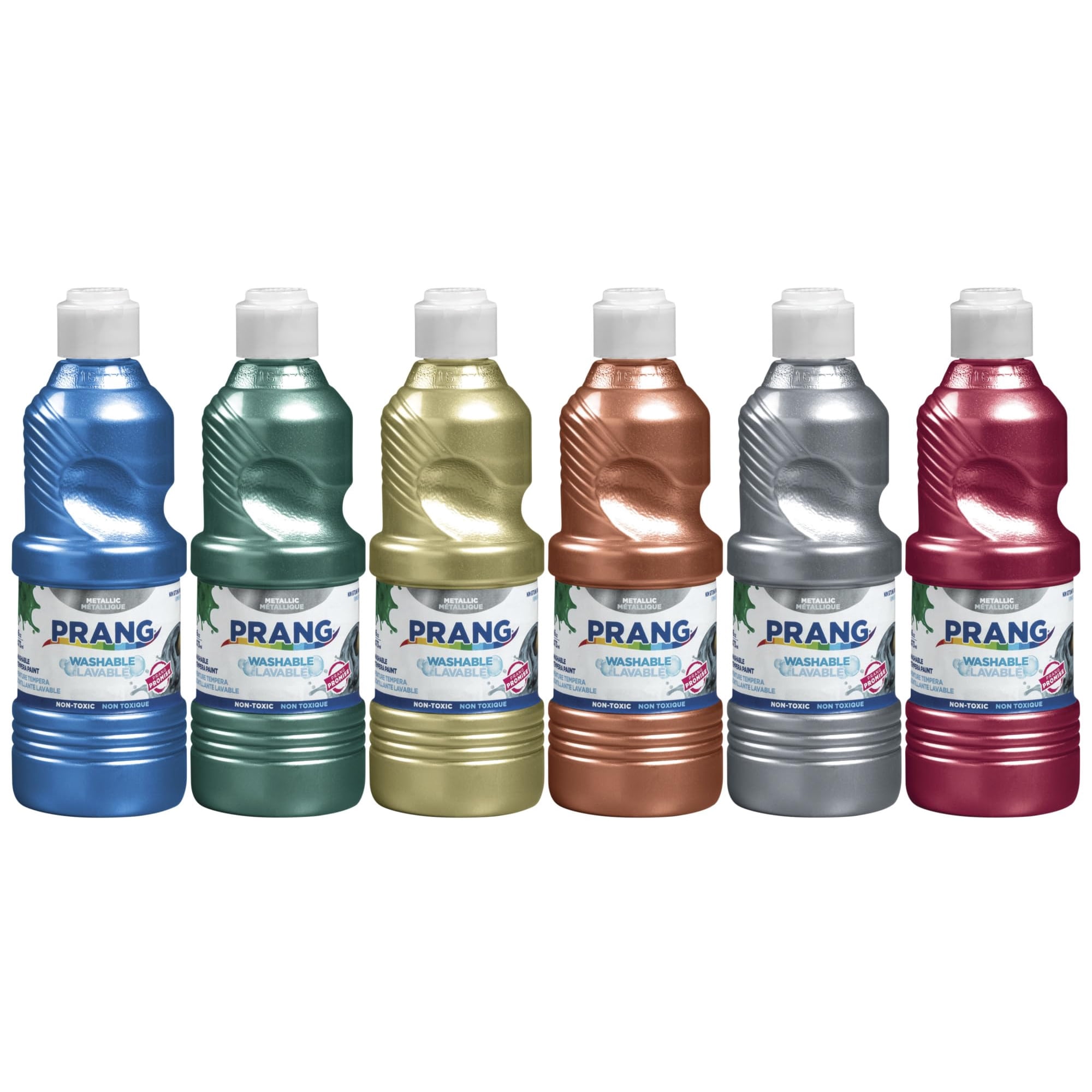 Set De Pintura Prang, Lavable Al Temple, Pintura Metalizada Variada, 6 Unidades