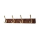 thumbnail image 2 of Ganchos De Madera Para Abrigos, Ganchos Resistentes Para Montar En La Pared, Para Pared O Puerta, Vestíbulo, Cocina, Marrón Oscuro, 2 of 5
