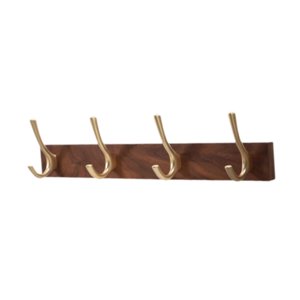 Magideal - Ganchos De Madera Para Abrigos, Ganchos De Pared, Organización Resistente Multiusos, Ganchos Montados En La Pared, Perchero Para Baño, Cocina, Pared O Marrón Oscuro