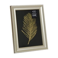Vgo - Marco Plástico Metalizado Champagne 10X15 Cm