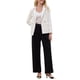 thumbnail image 2 of INSPIRE CHIC Chaqueta de Trabajo para Mujer Doble Botonadura Traje de Trabajo S Blanco, 2 of 5