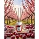 thumbnail image 2 of Difusor de aromas EYFEL con aroma a cereza, 120 ml, juego de cañas, 2 of 8