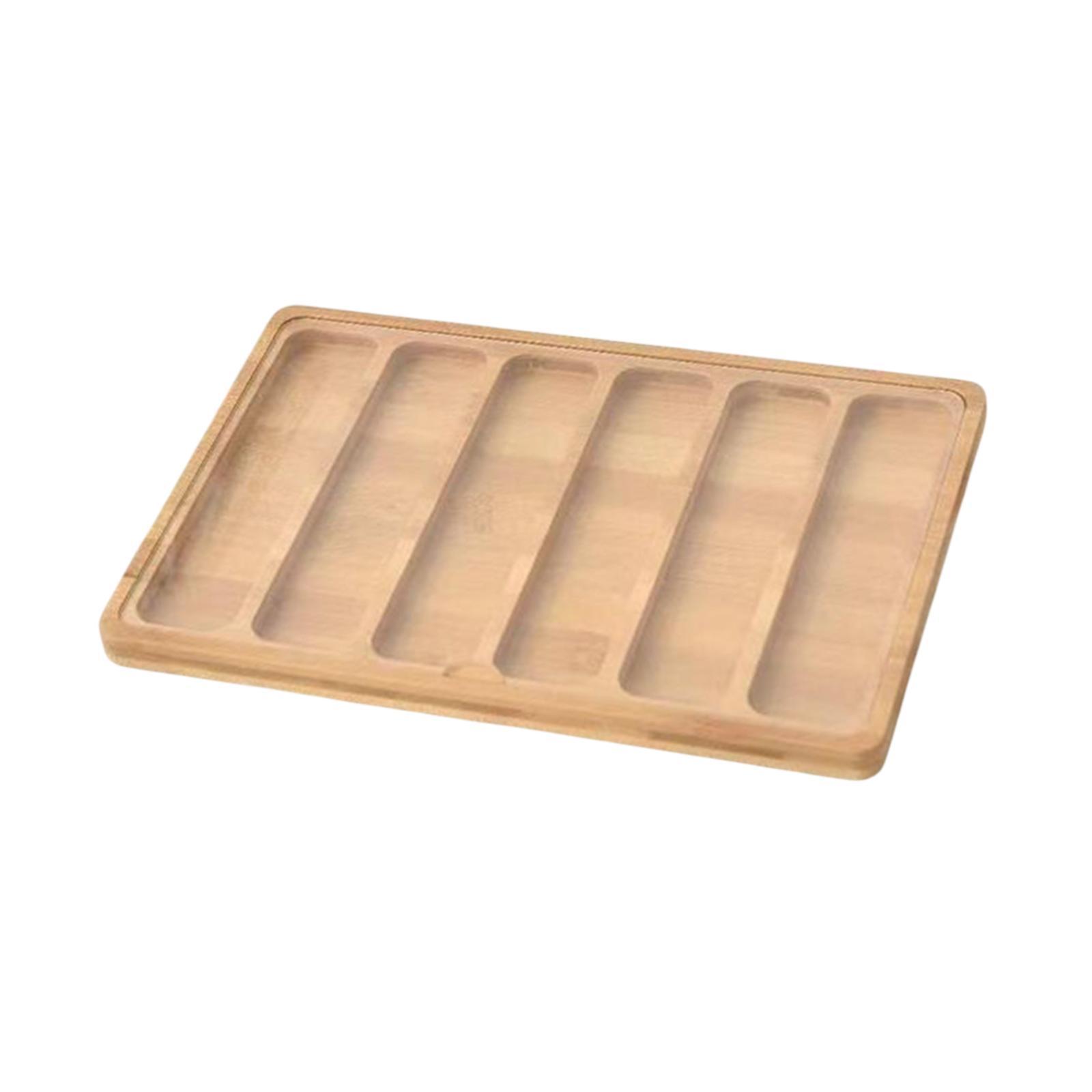 Magideal - Organizador De Correa De Reloj De Madera, Caja De Almacenamiento De Correa De Reloj, Caja De Almacenamiento, Artesanías De Decoración, Bandeja De Exhi 6 Cuadrícula