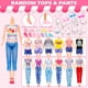 thumbnail image 5 of Kit de ropa y accesorios para muñecas BYMORE, 46 unidades, para 11 a 12 muñecas, 5 of 6