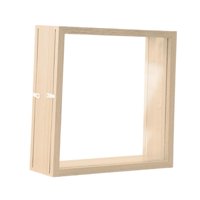 Magideal - Marco De Caja De Sombra, Marco De Fotos De Flores Secas De Madera, Marco De Fotos Flotante De Exhibición De Flores Secas Transparentes De Mesa Para 8 Pulgadas