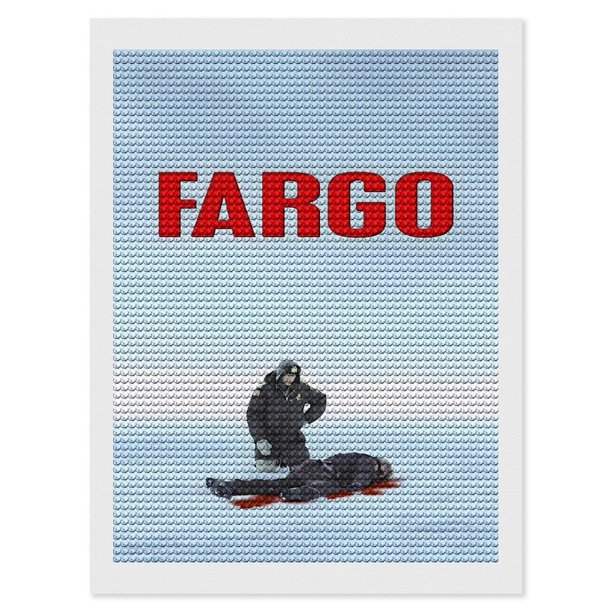 Fargo Kits de Pintura de Diamantes para Adultos 5D DIY Diamond Art Kits Full Drill Diamond Dots para Regalo Decoración de Pared y Relajación Artes de Gemas 30*40cm