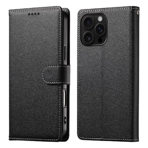 Foxdock - Funda Para Iphone 16 Pro Max– Cuero Premium, 3 Ranuras Para Tarjetas, Protección Contra Impactos