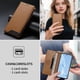 thumbnail image 5 of Funda Tipo Cartera de Cuero Sintético para Samsung Galaxy S21 FE Bloqueo RFID, con Ranuras para Tarjetas y Bolsillo para Efectivo, Cierre Magnético Fuerte Marrón, 5 of 6