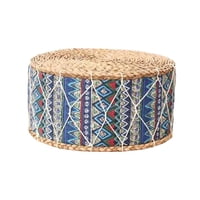 Magideal - Cojín De Meditación, Cojín De Asiento, Cojín De Suelo De Tatami, Cojín Para Sentarse, Tapete De Suelo De Tatami Tejido, Cojín De Suelo Para Decoración Azul