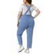 thumbnail image 3 of Agnes Orinda Mono de Verano de Mezclilla con Tirantes Ajustables para Mujer de Talla Grande 2X Azul Claro, 3 of 6