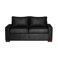 Latam Home - Sofá Livorno 2C Cuero Kentucky Negro