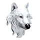 thumbnail image 2 of Cabeza De Lobo De Resina Decoraciones De Pared Mano De Obra Fina Duradera Decoración De Paredes De Habitación Blanco, 2 of 5