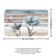 thumbnail image 1 of 1pc Modern Wooden Shower Curtain and Floor Mat Set with 12 Hooks - Perfect for Bathroom Decoration and Organization, 1 of 5