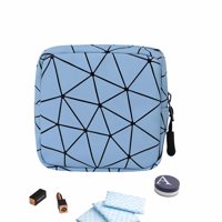 Bolsa De Almacenamiento De Toallas Sanitarias Fanbodta Para Copa Menstrual Azul