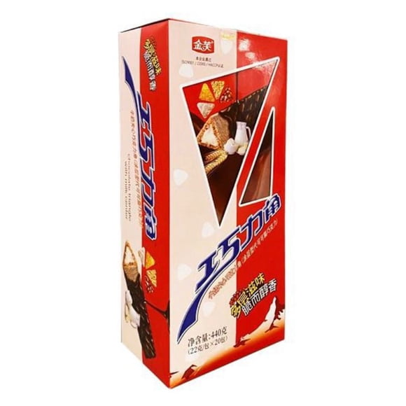 Palitos Crujientes Choco con Relleno de Chocolate Blanco Marca K-Flower * 20 Palitos