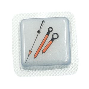 Ioensy - Juego De Manecillas Para Reloj, Accesorios Para Reloj, Hora Y Minuto De Acero De Aleación Para Nh35/Nh36, Color Naranja